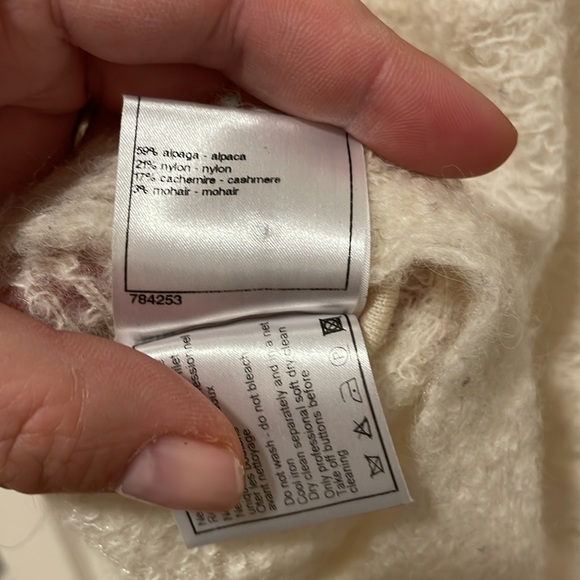 Stunning sheer chanel turtleneck sweater size 38 m/l cashmere blend - Picture 6 of 8